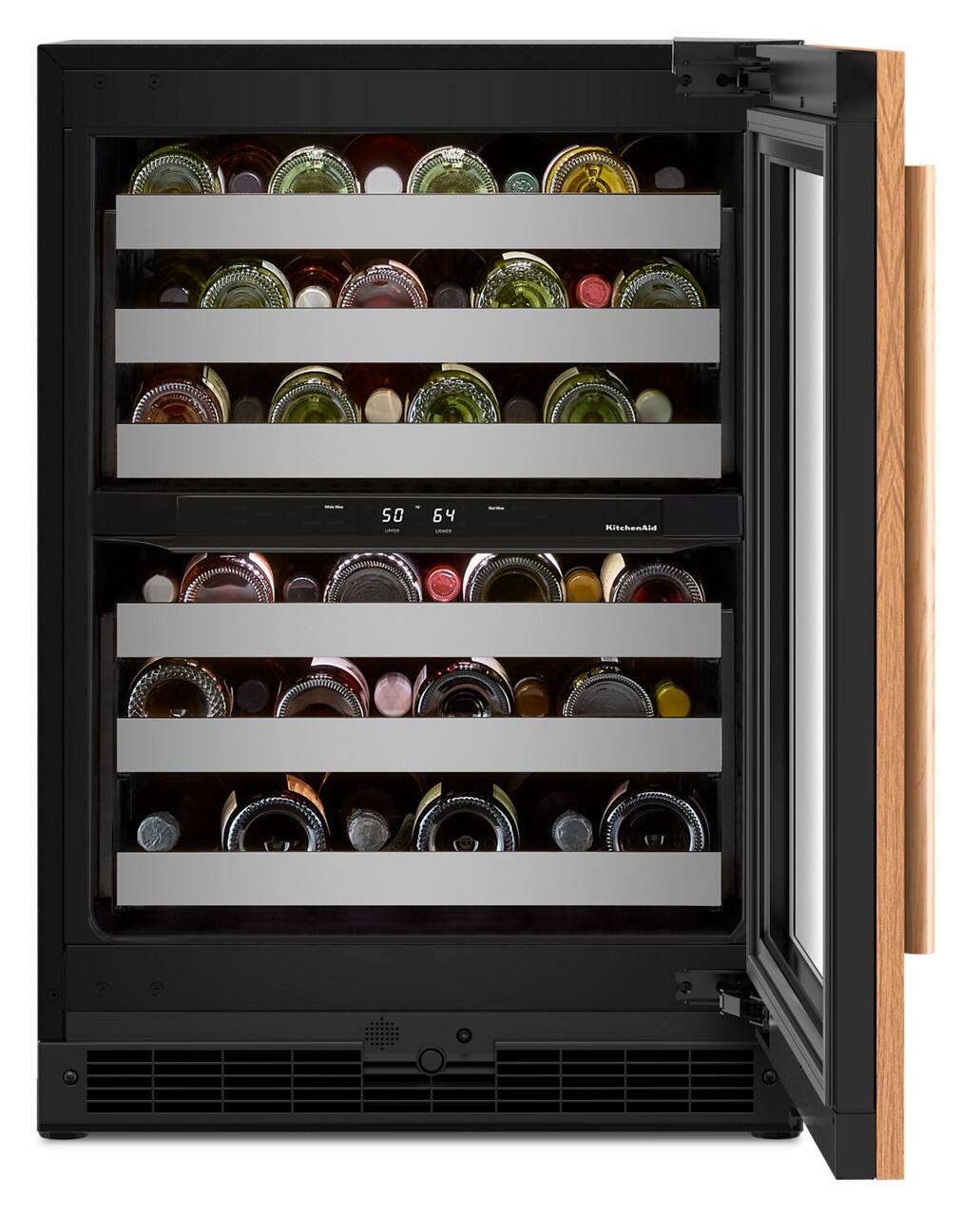 Alt View 1. KitchenAid - 46-Bottle Wine Cellar - Panel Ready.
