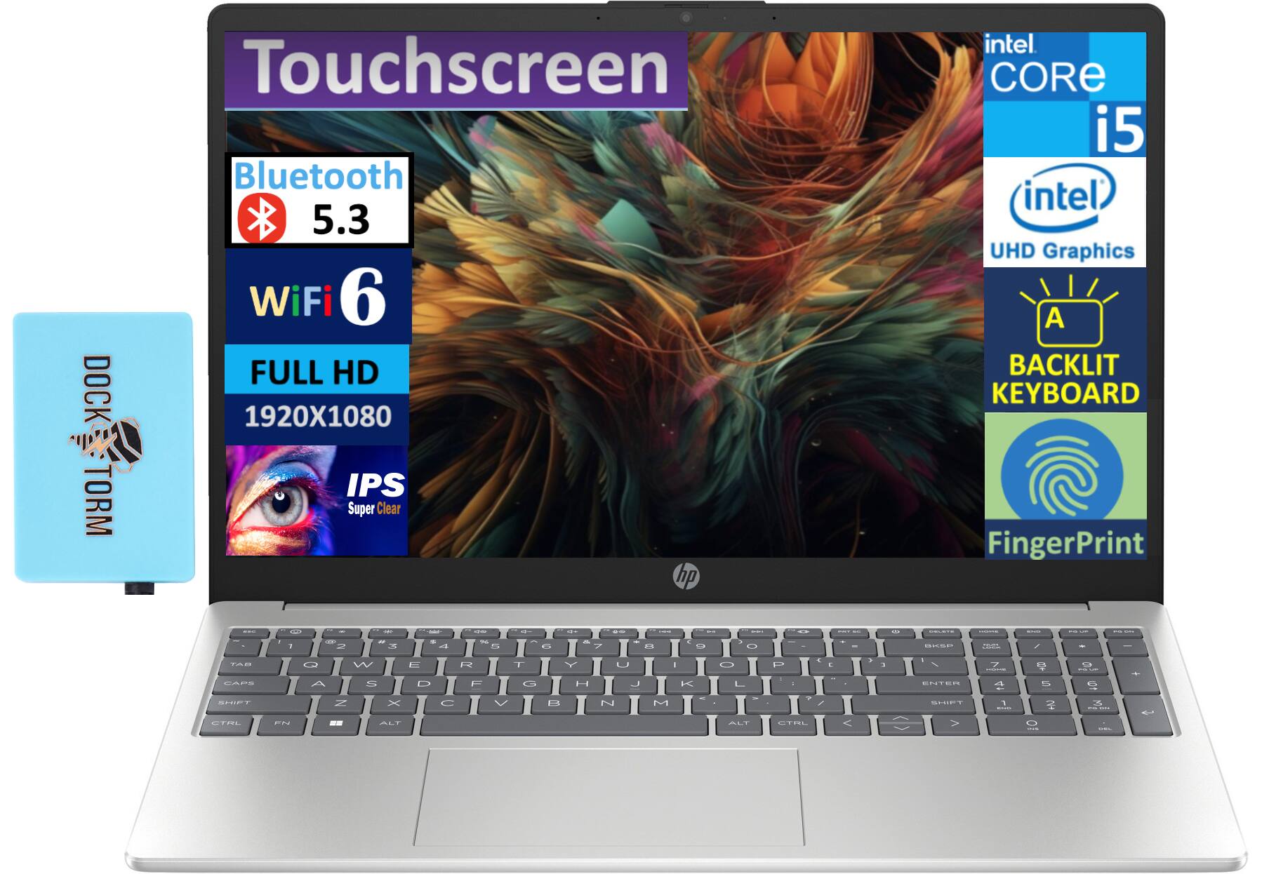 HP - 15t-fd000 Laptop 15.6 FHD (Intel i5-1334U, 16GB DDR4, 512GB PCIe SSD, Intel UHD, Win 11 Pro) w/USB Hub - Natural Silver price history on PriceWatchPro