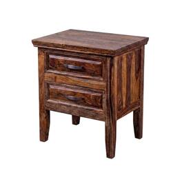 Porter Designs - Sonora Solid Sheesham Wood Nightstand - Brown