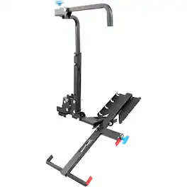 Silver Spring - Foldable Manual Wheelchair Carrier Platform with Hitch Ball Mount - Black