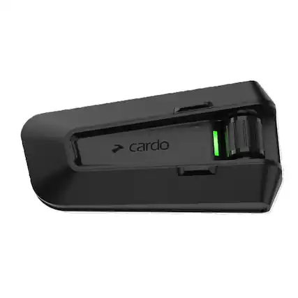 Front. Cardo Systems - Packtalk Pro Motorcycle Bluetooth Communication System Headset - Black.
