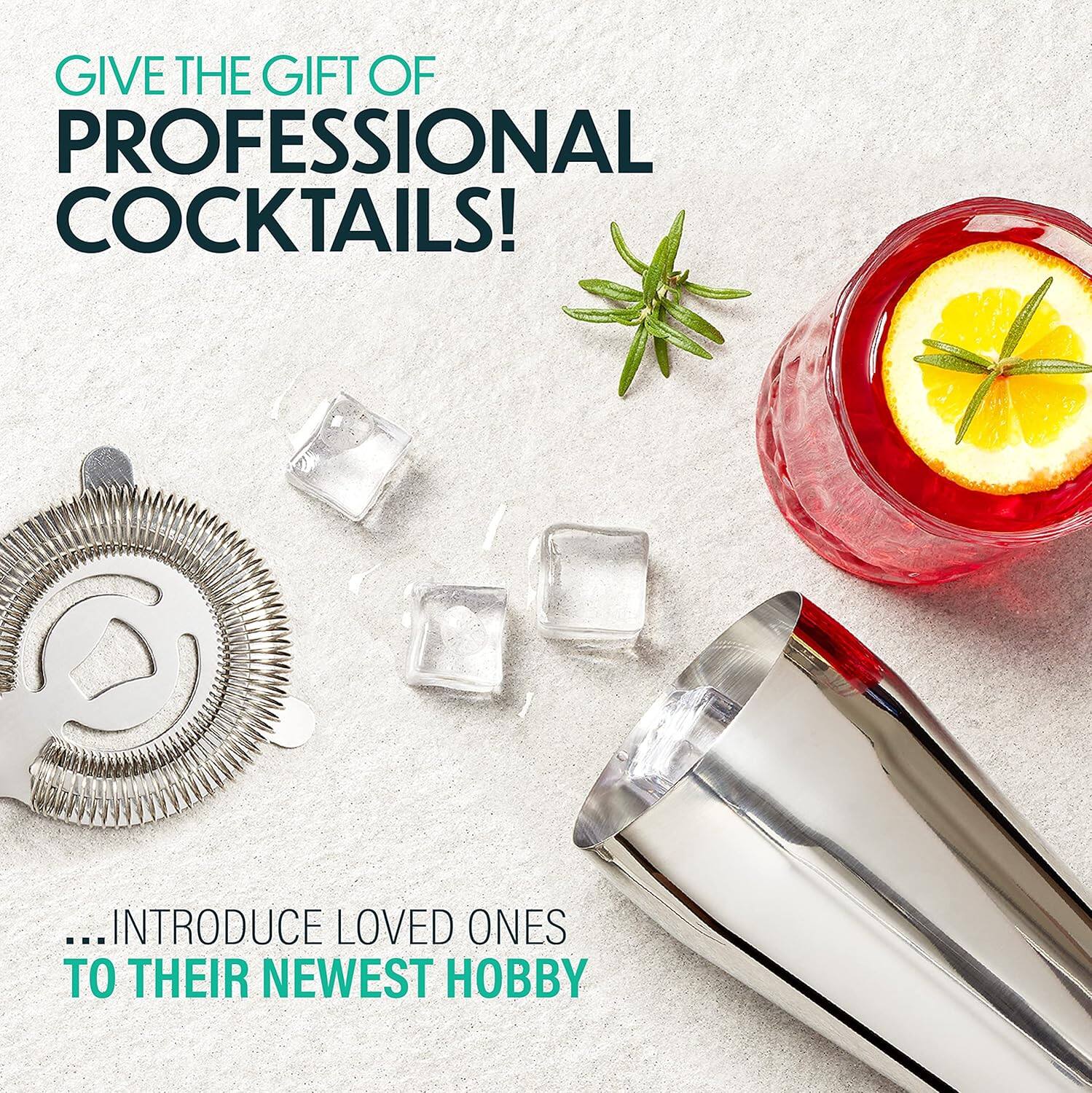 GIVE THE GIFT OF PROFESSIONAL COCKTAILS!

...INTRODUCE LOVED ONES TO THEIR NEWEST HOBBY