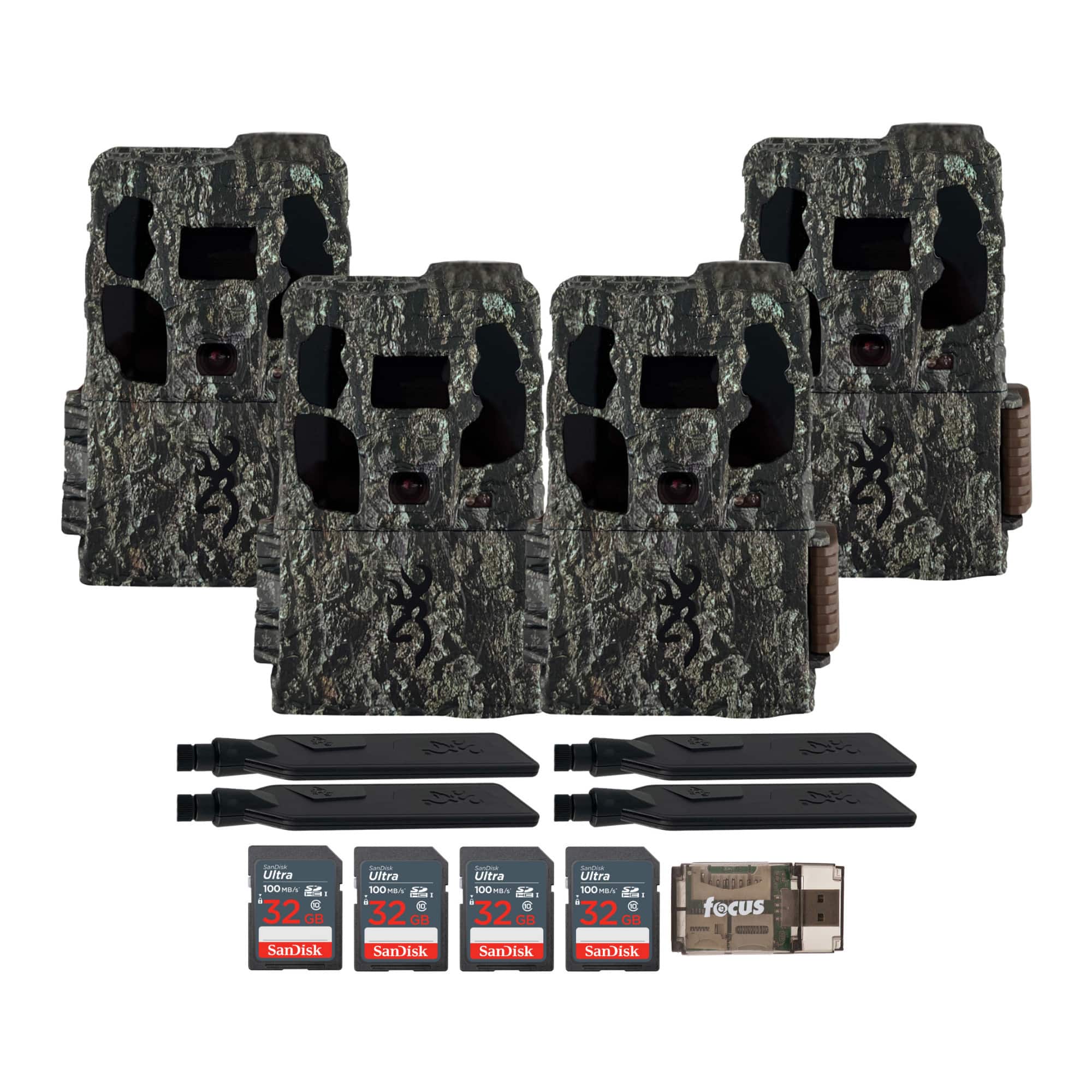 Browning - Trail Camera - Defender Wireless Pro Scout Max HD AI (4-Pack) Bundle