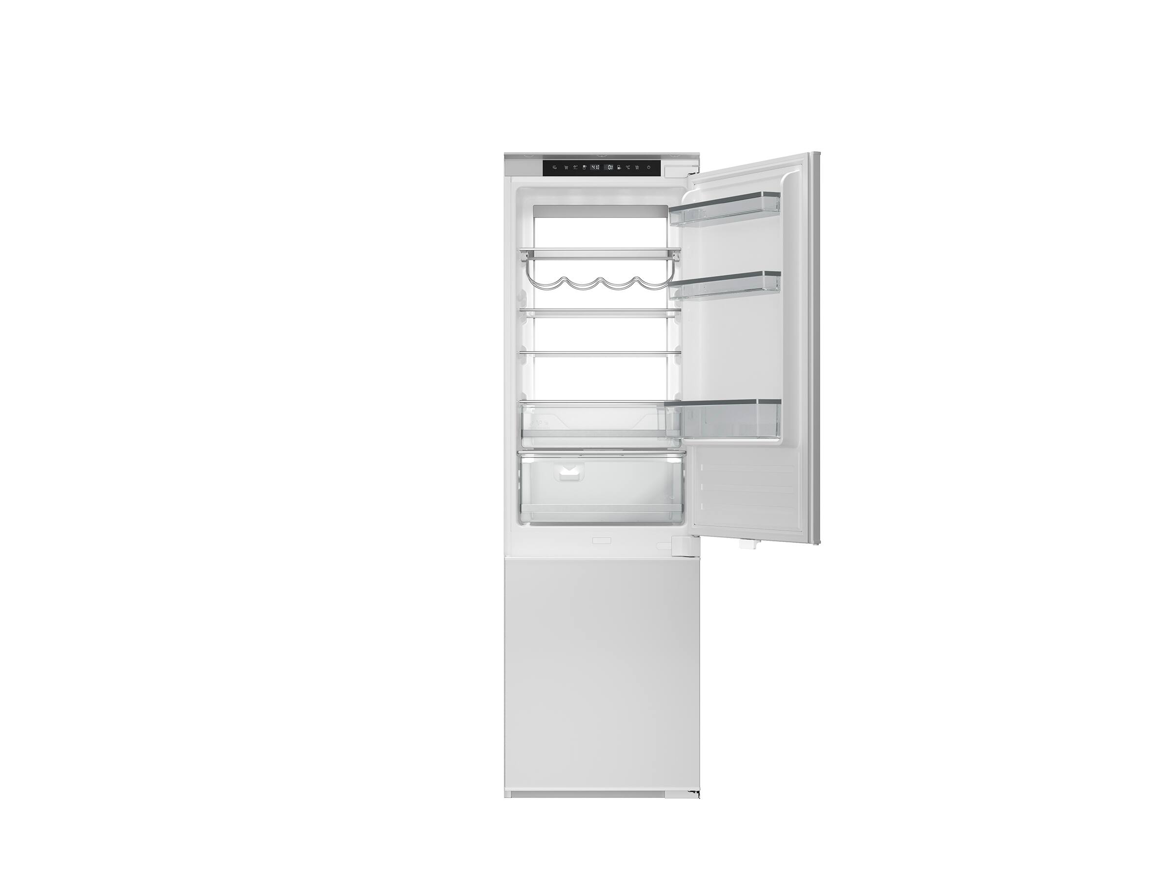 Front. Bertazzoni - 24" Bertazzoni Bottom-Mount Refrigerator - 8.4 Cu. Ft. - Counter-Depth - Bottom Freezer - Panel Ready - Custom Panel Ready.