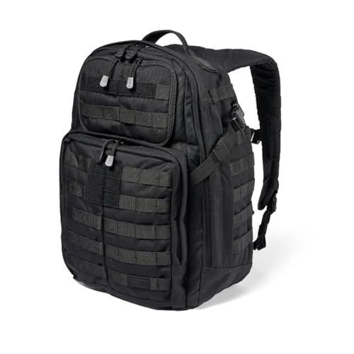 Live At Space - Backpack RUSH 24 2.0 Molle Pack with Laptop Compartment 37L Style 56563ABR/56564ABR - Black-One Size