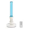 VEVOR - UV Light, 25W Ultraviolet Lamp with Ozone Purifier, Portable UVC Lamp with Remote Control, UVO Light Bulb - Black