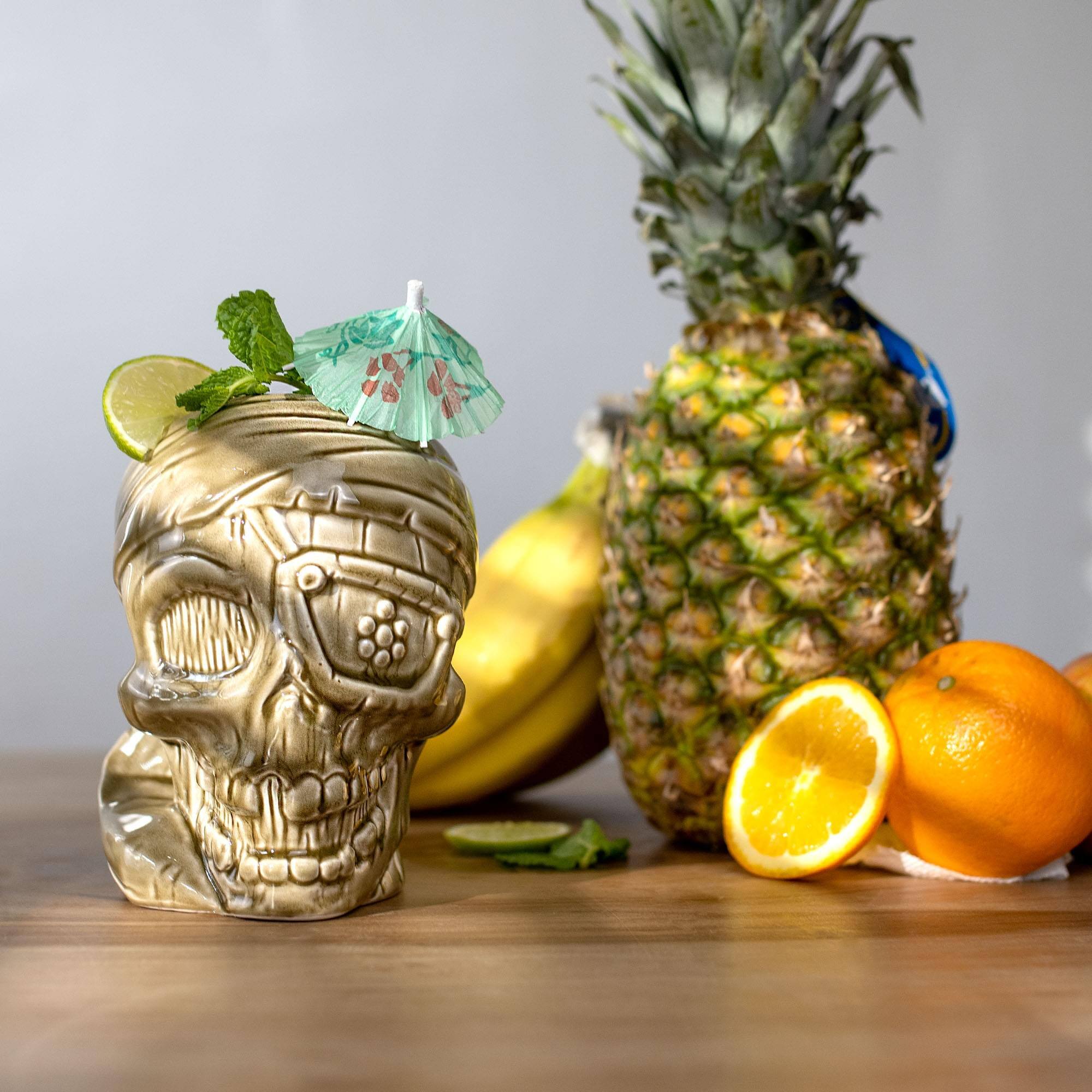 Alt View 4. ThinkGeek - Geeki Tikis The Goonies One-Eyed Willy Ceramic Mug | Holds 20 Ounces - Brown.