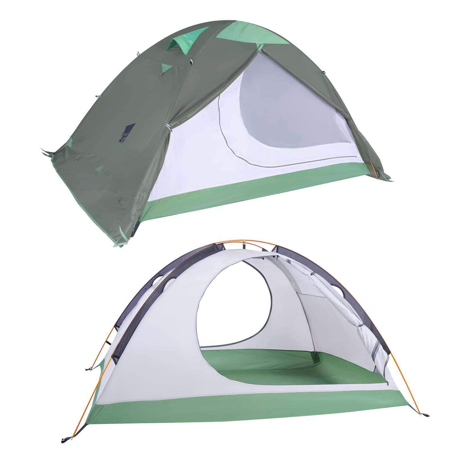Alt View 7. Skar Audio - Ultralight 2 Person Backpacking Tent 4 Season Waterproof Camping Double Layer Cold Weather Easy Set - Army Green.