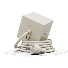 AVOLT - Power Extender with 3 Plug-ins, 2 30W USB-C s - Brown