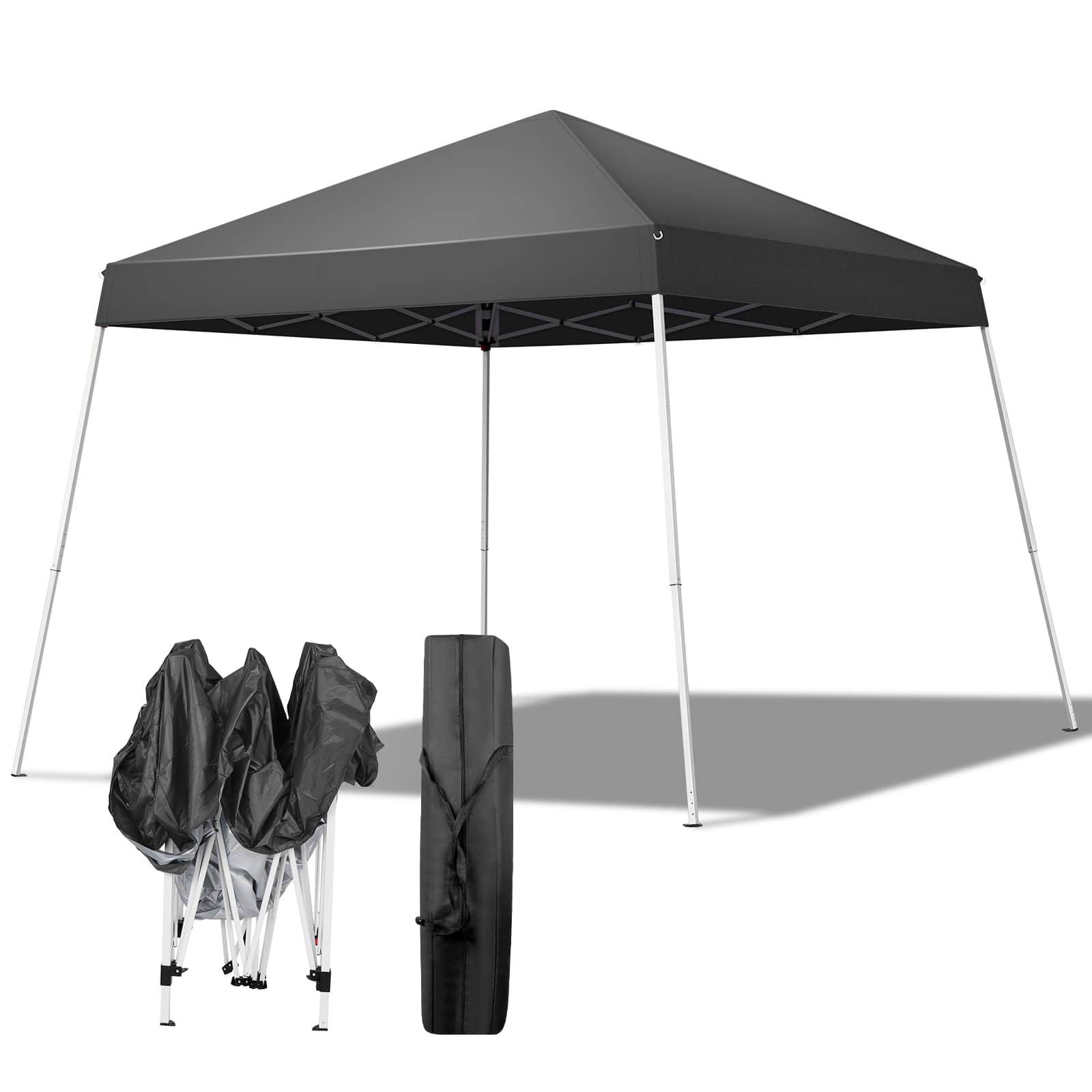 Winado - Canopy 7.8x7.8' Pop Up Commercial Instant Gazebo Tent, Waterproof & UV Protection Canopy Tent with Slant Legs for Party