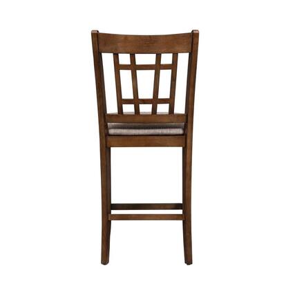 Front. Liberty Furniture Industries - Santa Rosa 24 Inch Lattice Back Counter Chair in Antique Honey - Brown.