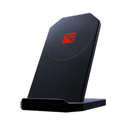 Front. Dark Energy - Dark Energy Mavrik Wireless Charging Stand | Compatible with MagSafe Devices | Versatile Orientation Options - Black.