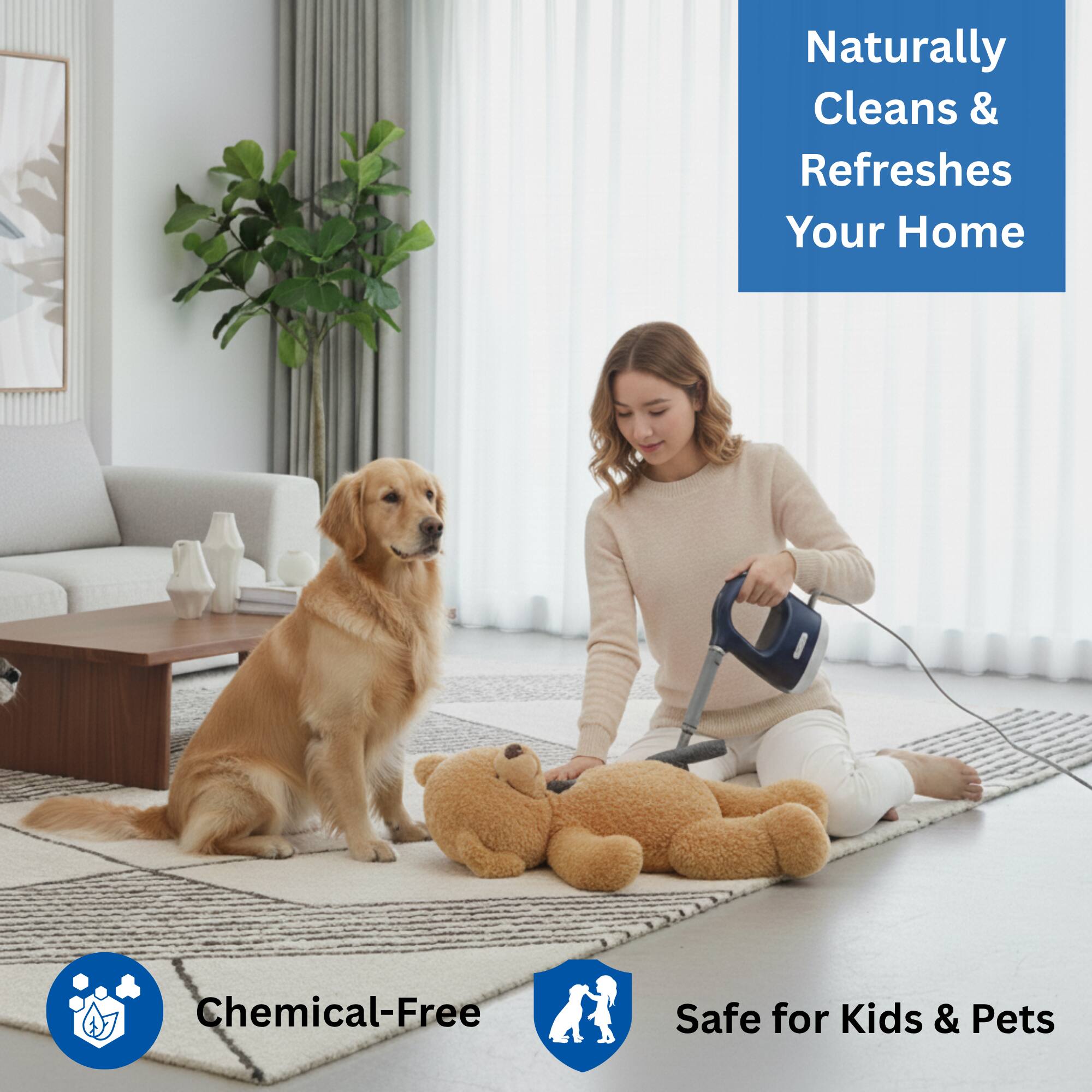 Naturally Cleans & Refreshes Your Home

Chemical-Free

Safe for Kids & Pets