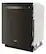 Left. Whirlpool - 24” Stainless Steel Dishwasher with AI Intelligent Wash - 47 dBA .- Print Resistant Black Stainless - Print Resist Blk Stnlss.
