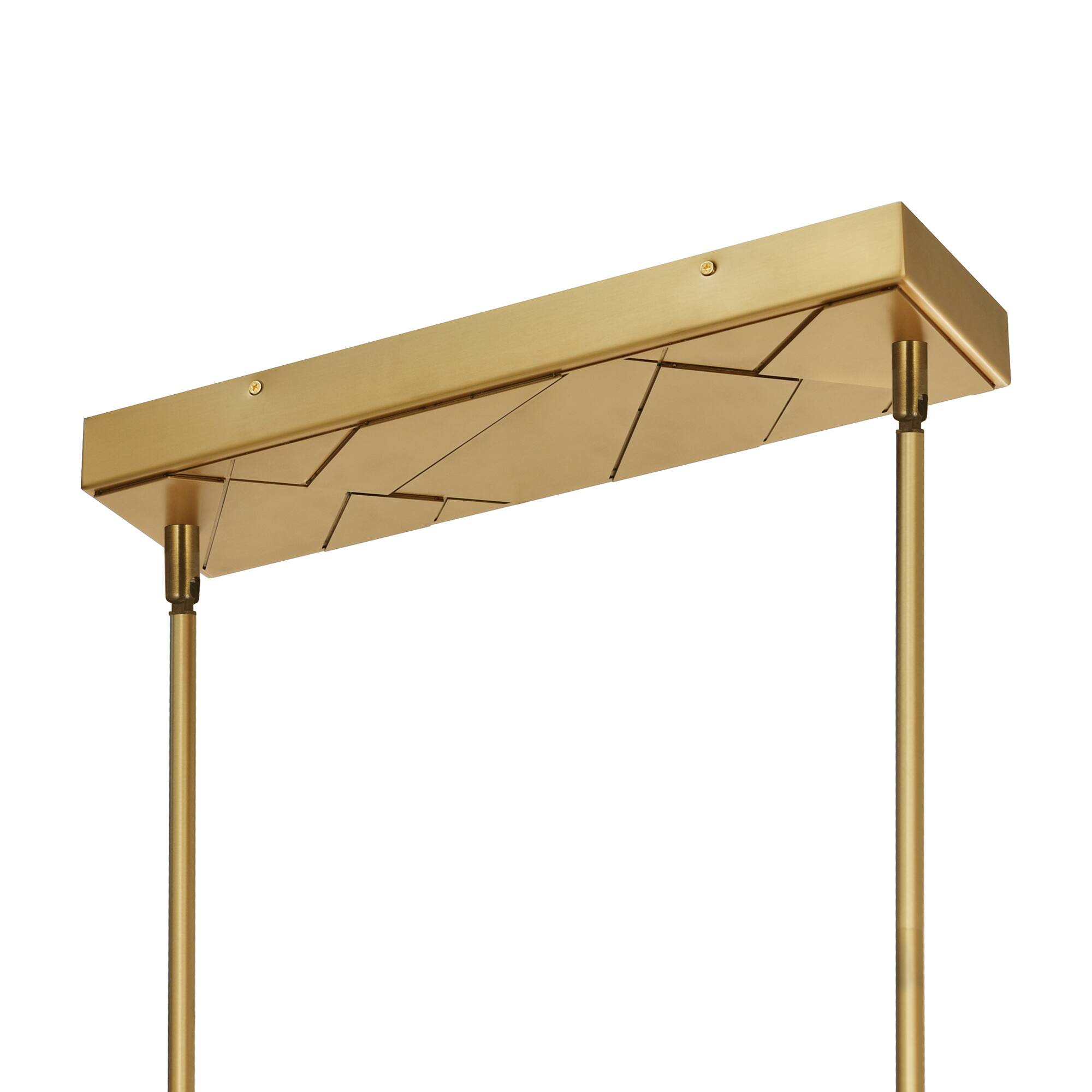 Alt View 2. CWI Lighting - Valira Integrated LED Brass Chandelier - Brass.