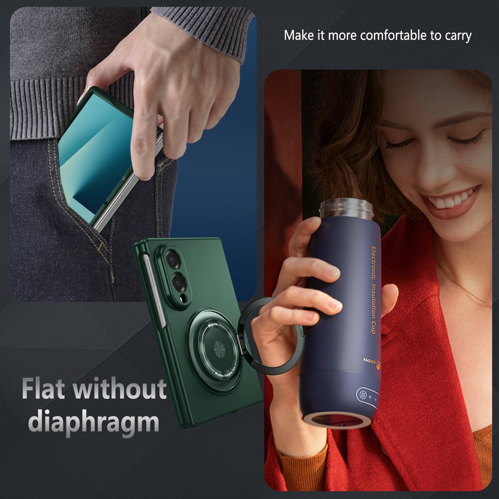 Make it more comfortable to carry

Flat without diaphragm

Electronic Cup Insulation FAGOR