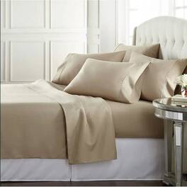 Hivvago - Twin size 100-Percent Egyptian Cotton 1000 Thread Count 3-Piece Sheet Set - Taupe