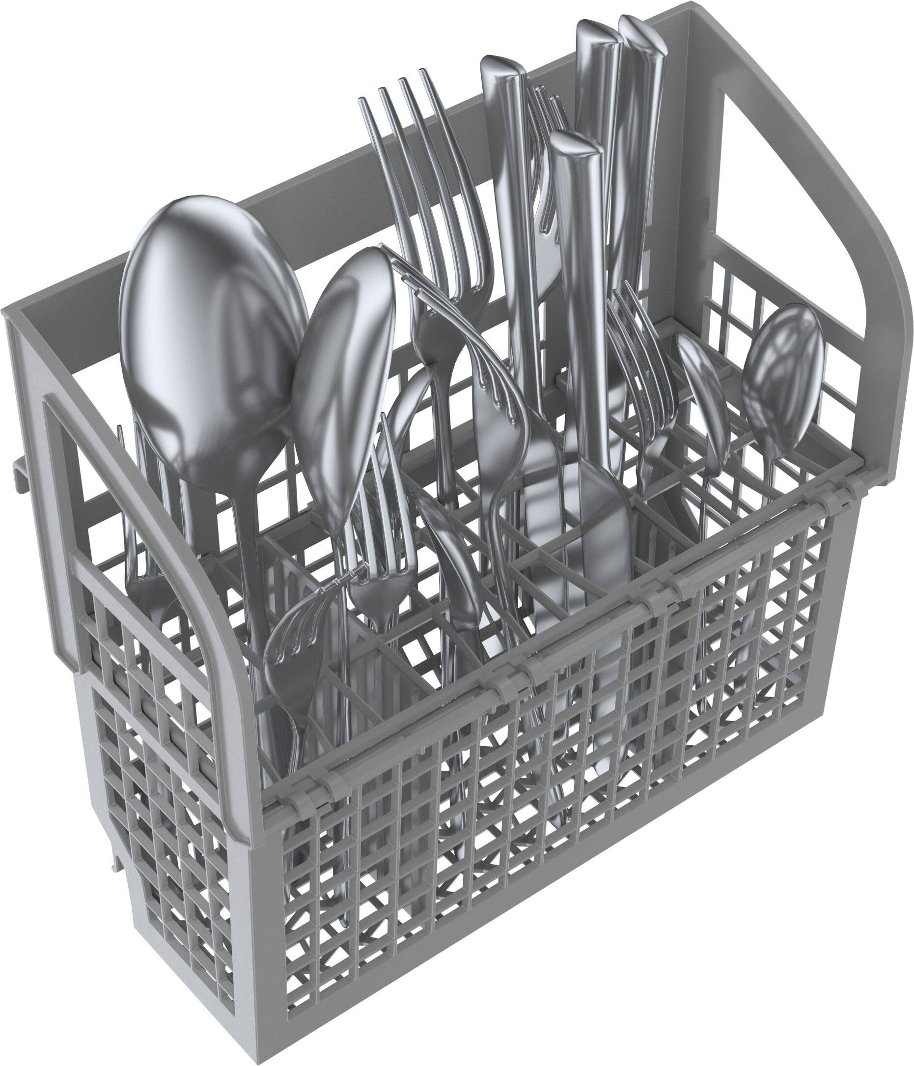 Alt View 32. Bosch - 800 Series 24" Top Control Smart Built-In Stainless Steel Tub Dishwasher with 3rd Rack, 42 dBA - White.