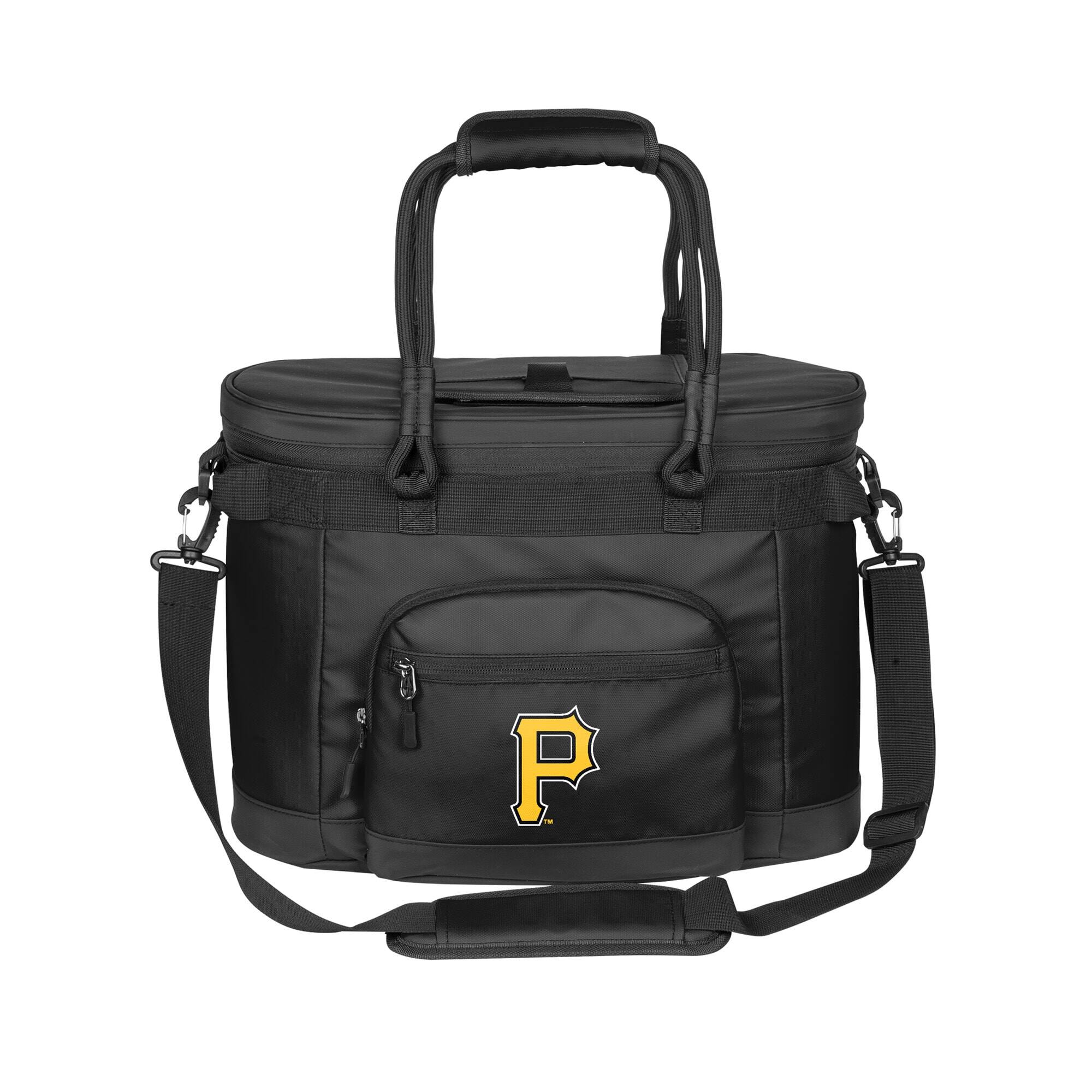 Front. Logo Brands - Pittsburgh Pirates 35 Can Flex Cooler - Black.