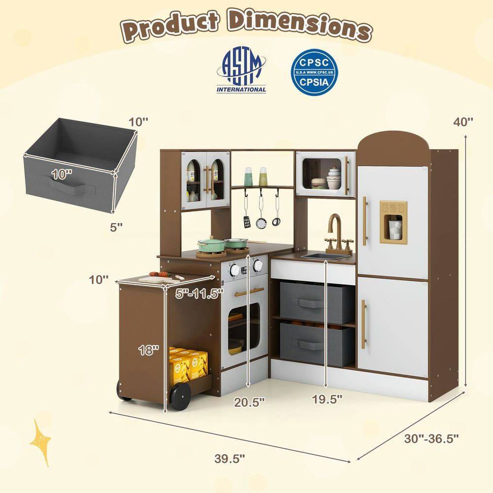 Product Dimensions  
U.S.A CPSC - CPBO DS I CPSIA INTERNATIONAL  
10" x 10" x 5"  
10" x 5"-11.5" x 18"  
19.5" x 20.5" x 30"-36.5" x 39.5" x 40"