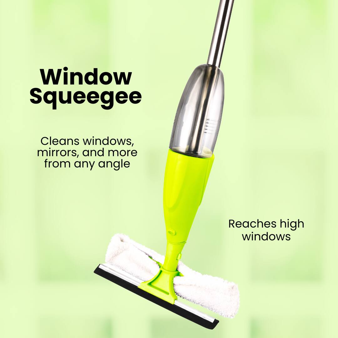 Window Squeegee
Cleans windows, mirrors, and more from any angle
Reaches high windows