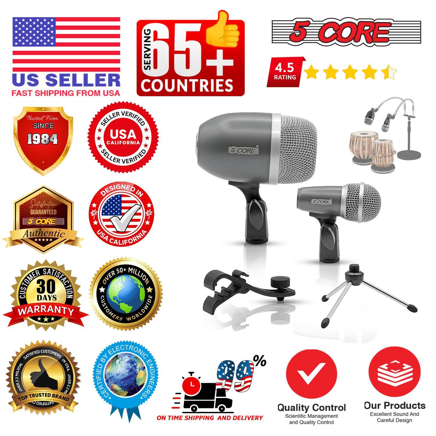 5 CORE  
SERVING 65+ COUNTRIES  
FAST SHIPPING FROM USA  
US SELLER  
TRUSTED SINCE 1984  
USA CALIFORNIA  
SELLER VERIFIED  
DESIGNED IN USA  
5 CORE  
AUTHENTIC  
30 DAYS WARRANTY  
OVER 50+ MILLION CUSTOMERS WORLDWIDE  
SATISFIED CUSTOMERS BY ELECTRONIC ENGINEERS  
TOP TRUSTED BRAND  
QUALITY CONTROL  
SCIENTIFIC MANAGEMENT AND QUALITY CONTROL  
ON TIME SHIPPING AND DELIVERY  
OUR PRODUCTS  
EXCELLENT SOUND AND CAREFUL DESIGN  
4.5 RATING