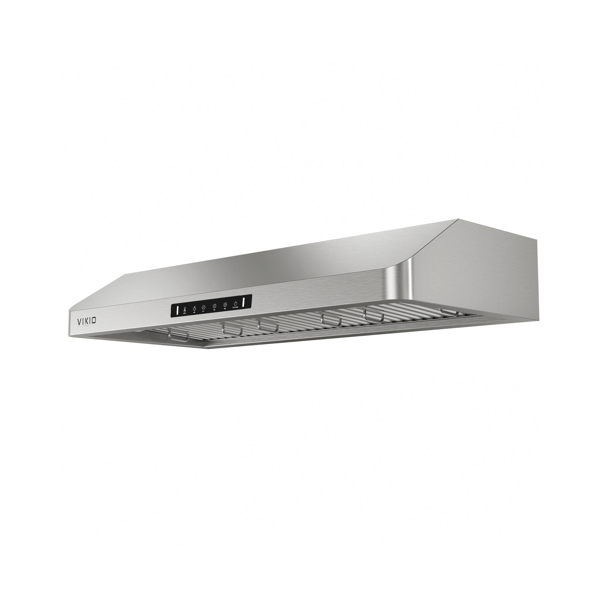Angle. VIKIO - 42 inch Ducted 900-CFM  Stainless steel Under Cabinet Range Hood - Stainless steel.