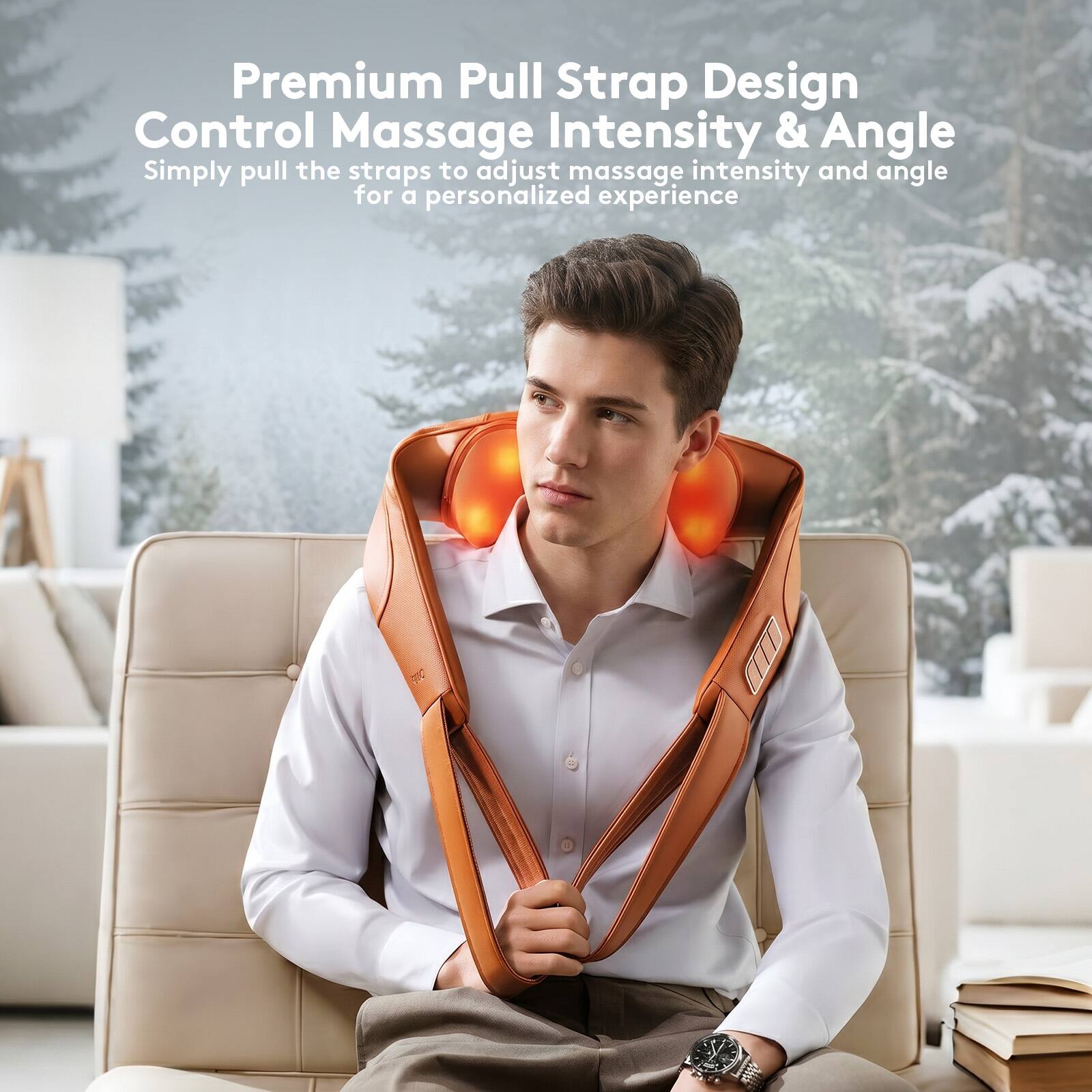 ボディ・フェイスケア Breo BRE-1200 BREO Neck Massager with Deep Kneading, Adjustable Straps and
