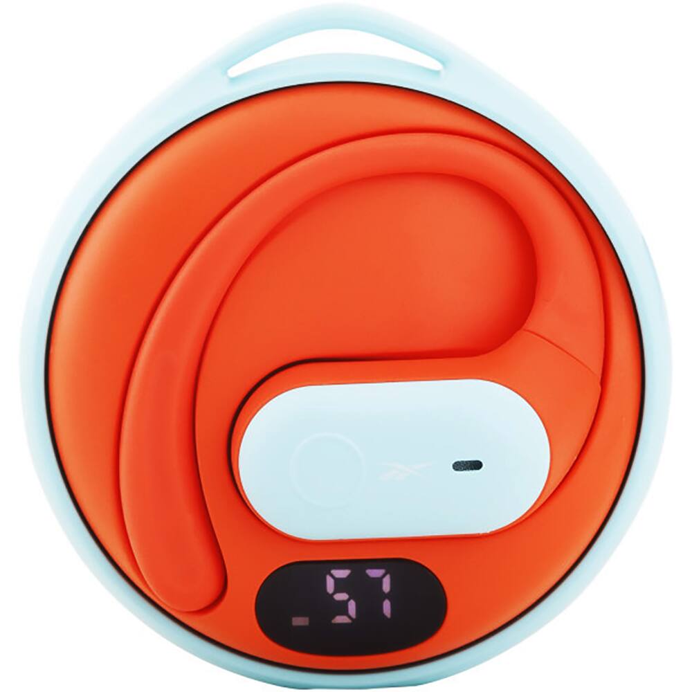 Angle. Reebok - Open Wearable Orange Earphones - Orange.