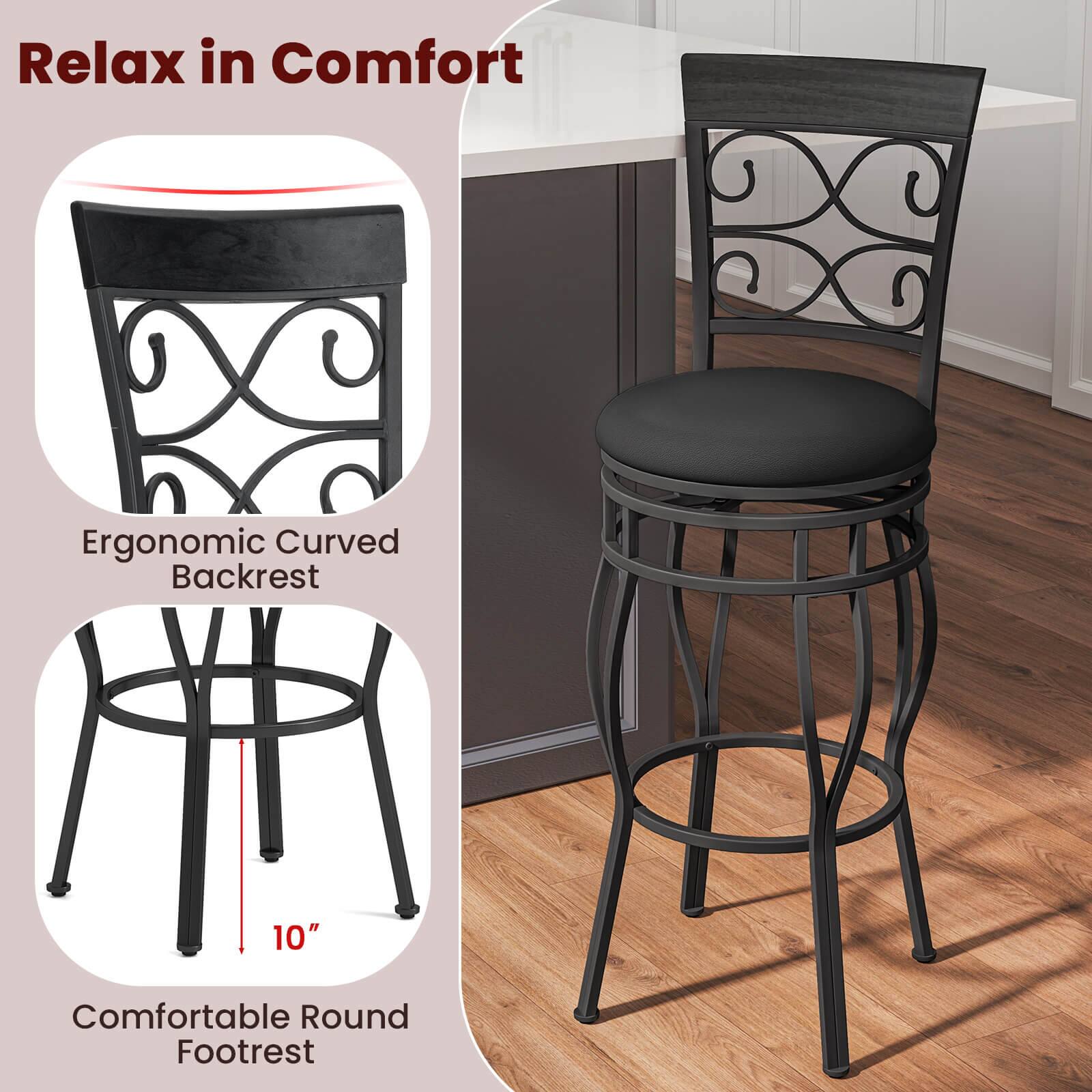 Relax in Comfort

Ergonomic Curved Backrest

Comfortable Round Footrest

10"