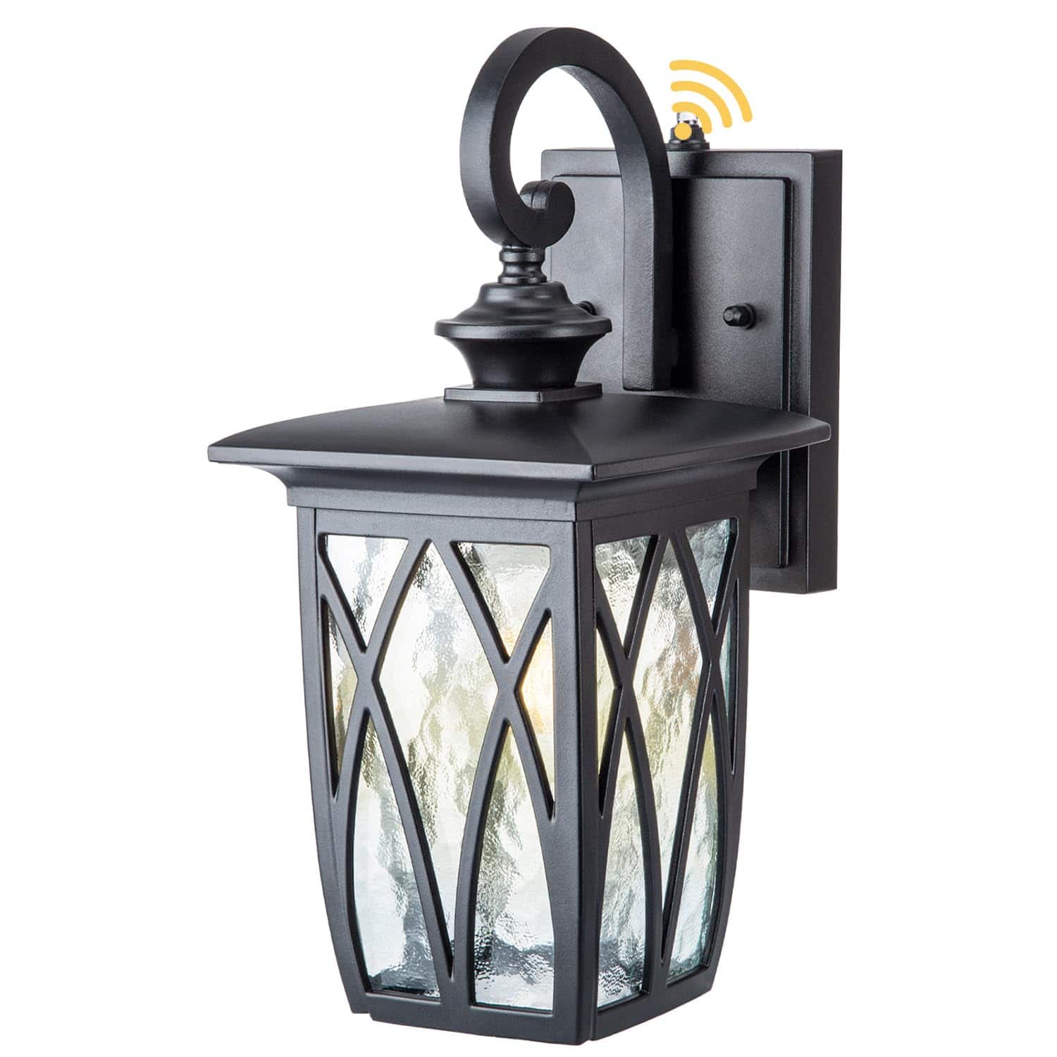 Comfort Essence - Dusk To Dawn Outdoor Wall Sconce Lighting Exterior Mount Lantern Waterproof Anti rust Porch Light Fixture M - 02-Large Dusk to Dawn Sensor