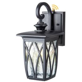 Comfort Essence - Dusk To Dawn Outdoor Wall Sconce Lighting Exterior Mount Lantern Waterproof Anti rust Porch Light Fixture M - 02-Large Dusk to Dawn Sensor