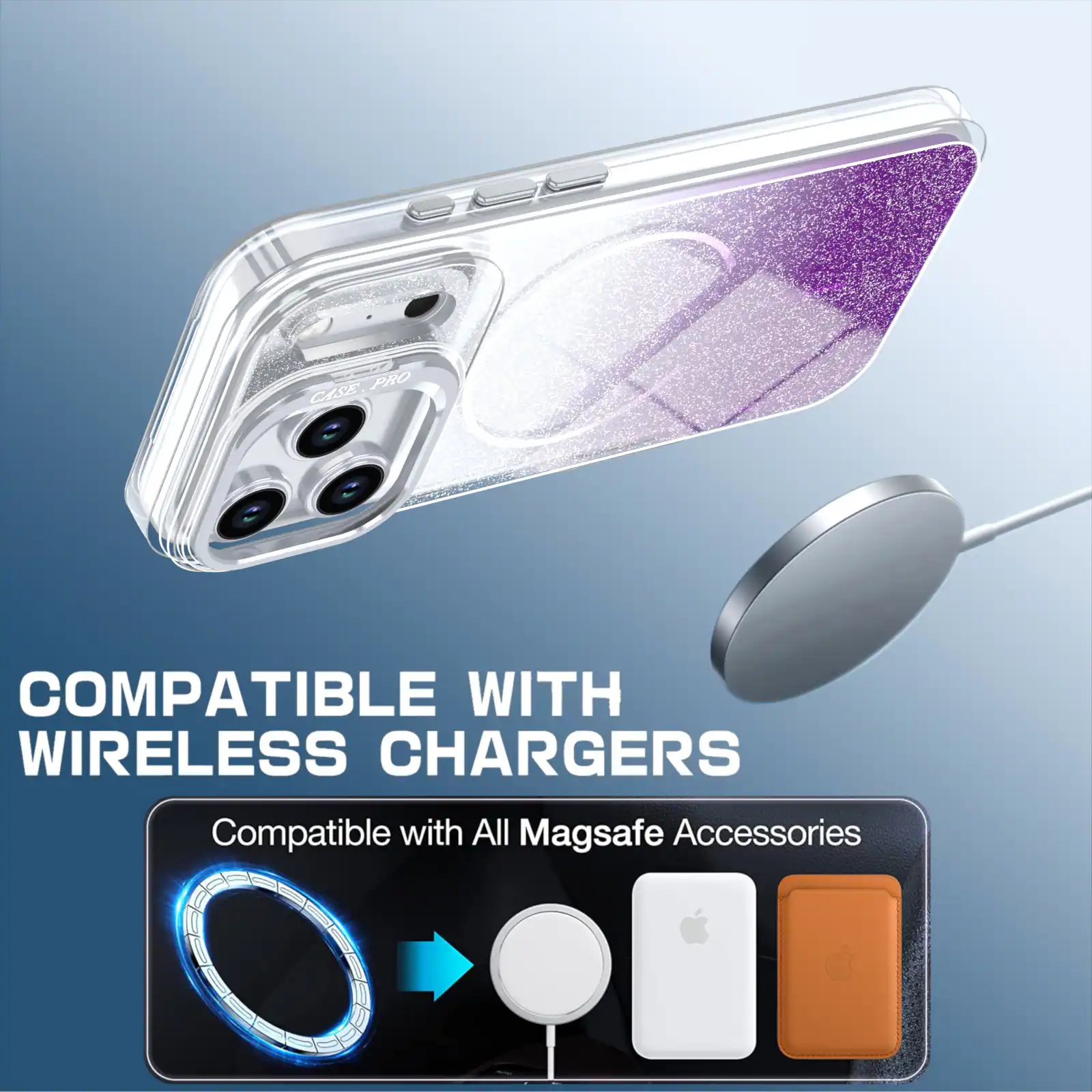 CASE.PRO PRO CA5 COMPATIBLE WITH WIRELESS CHARGERS Compatible with All Magsafe Accessories