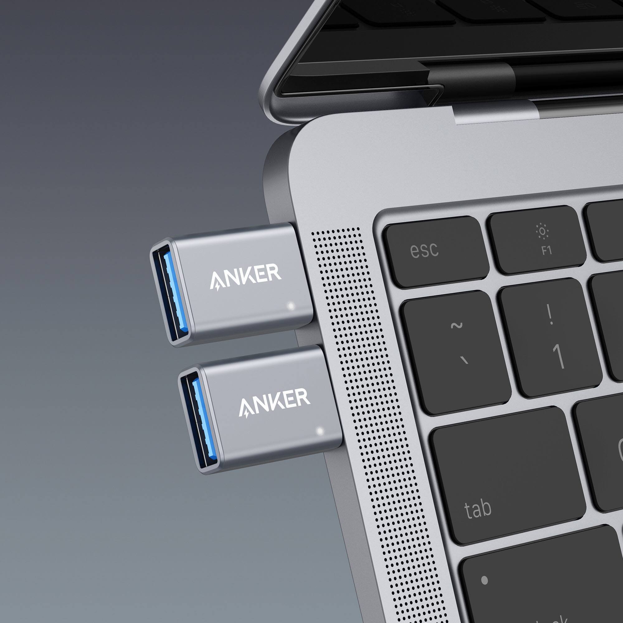 ANKER ANKER
esc ~ /
F1 ! 1
tab
New