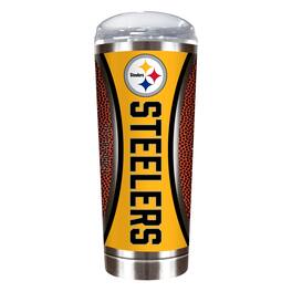 Great American Products - Pittsburgh Steelers 18oz. Roadie Game Ball Tumbler - Brown