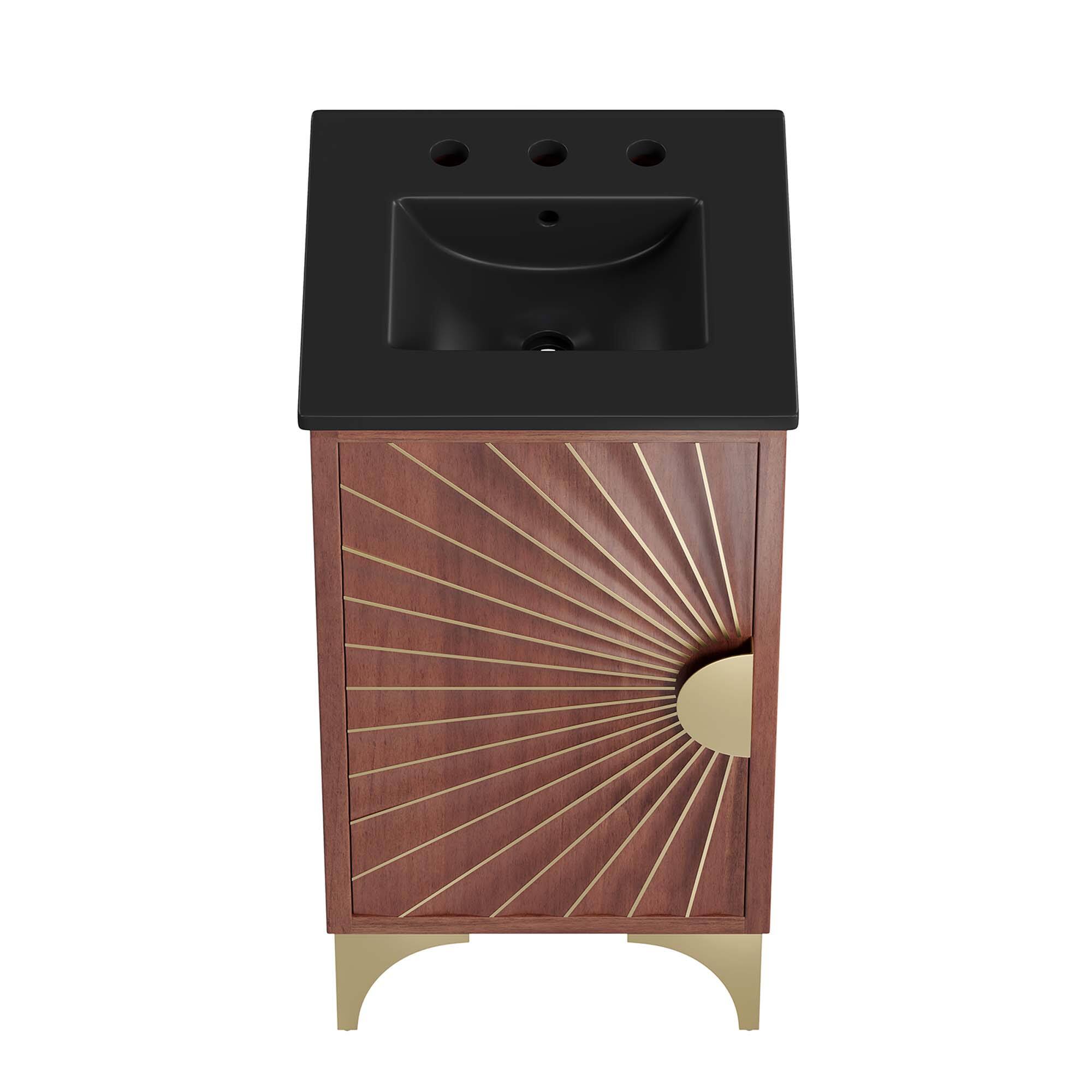 Alt View 6. Modway - Daylight Bathroom Vanity Basin Included by Modway - Black Walnut.