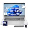 Touch Screen 17.3" HD+ 7-255U Windows 11 Pro
Intel Core Ultra 7