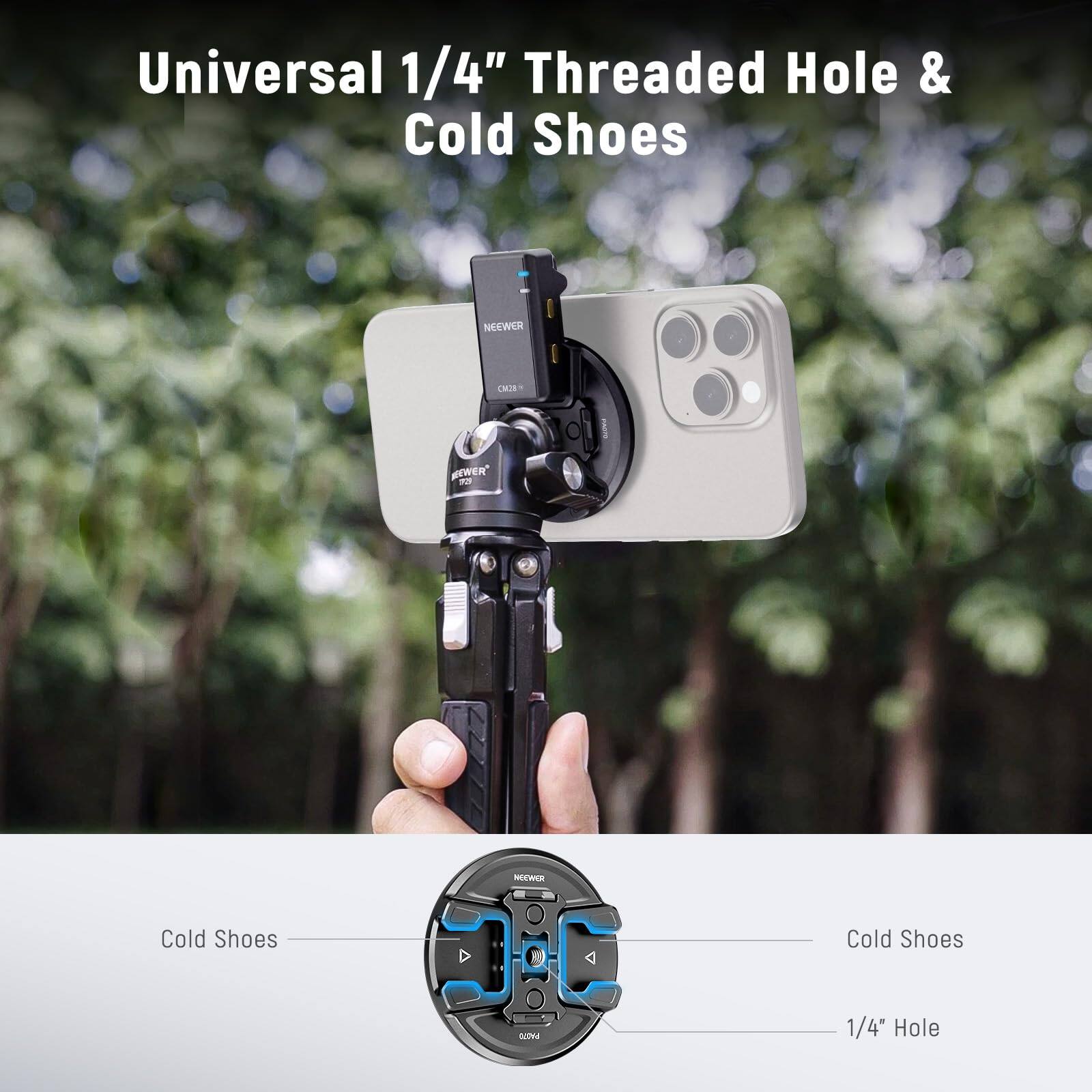 Universal 1/4" Threaded Hole & Cold Shoes