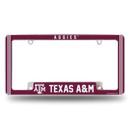 Rico Industries - Texas A&M Aggies Chrome Metal License Plate Frame with Full Frame Team Color Graphics - Multi