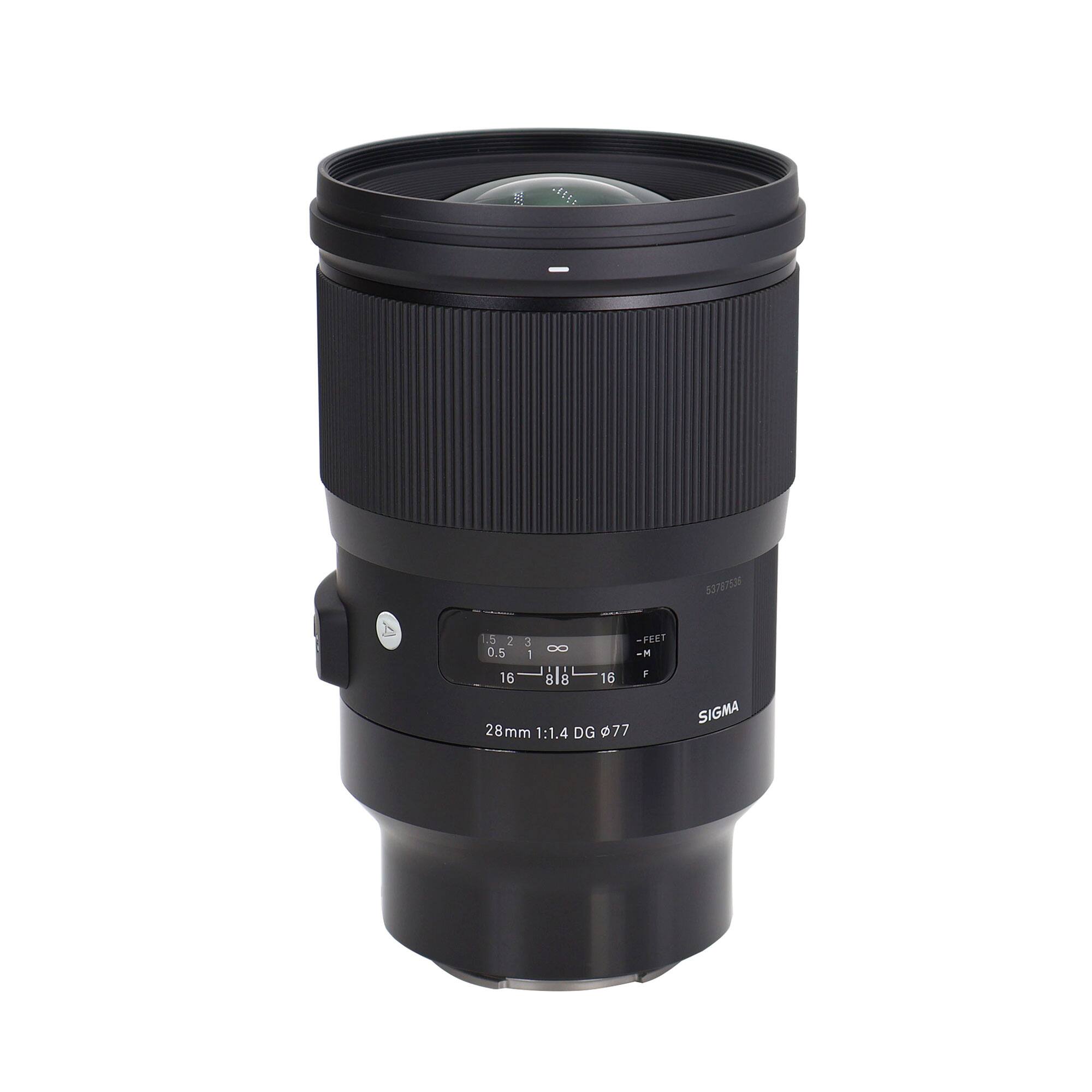 B 814: 83287538 5 2 3 FERT 0.5 D0 1  . 1 4 16 818 16 28mm 1:1.4 DG 077 SIGMA