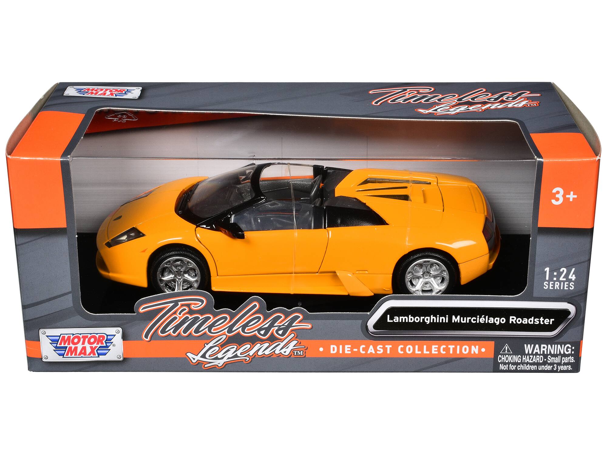 HOTOR MAX 15 Pielr. Ageri 3+ 1:24 SERIES MOTOR Timeless Lamborghini Murcielago Roadster MAX Legends TM DIE-CAST COLLECTION WARNING: 3 CHOKING HAZARD Small parts. Not for children under 3 years.