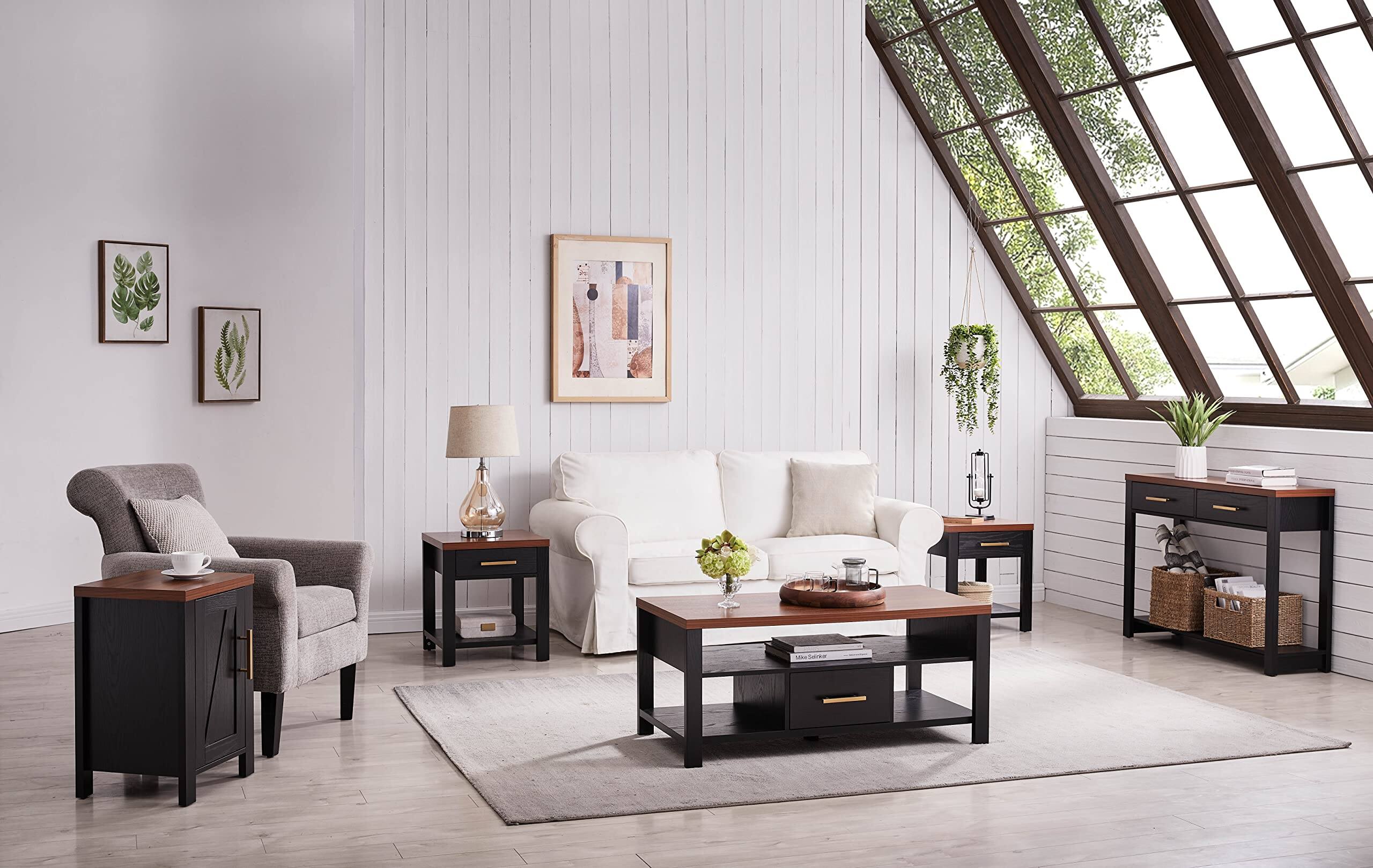 Alt View 4. Kings Brand Furniture - Kings Brand Furniture Sendero Console Table - Black.