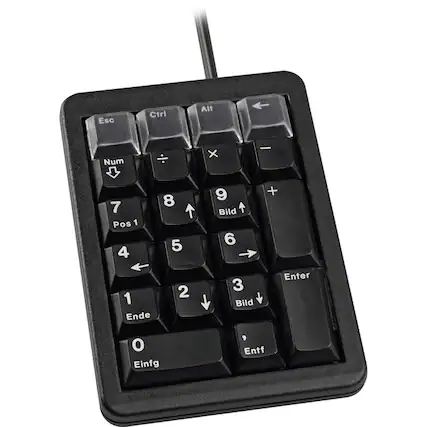 Esc Ctrl Alt Num X - 7 Pos 1 4 8 5 9 Bild 6 + 1 Ende 2 3 Bild Enter o Einfg , Entf
