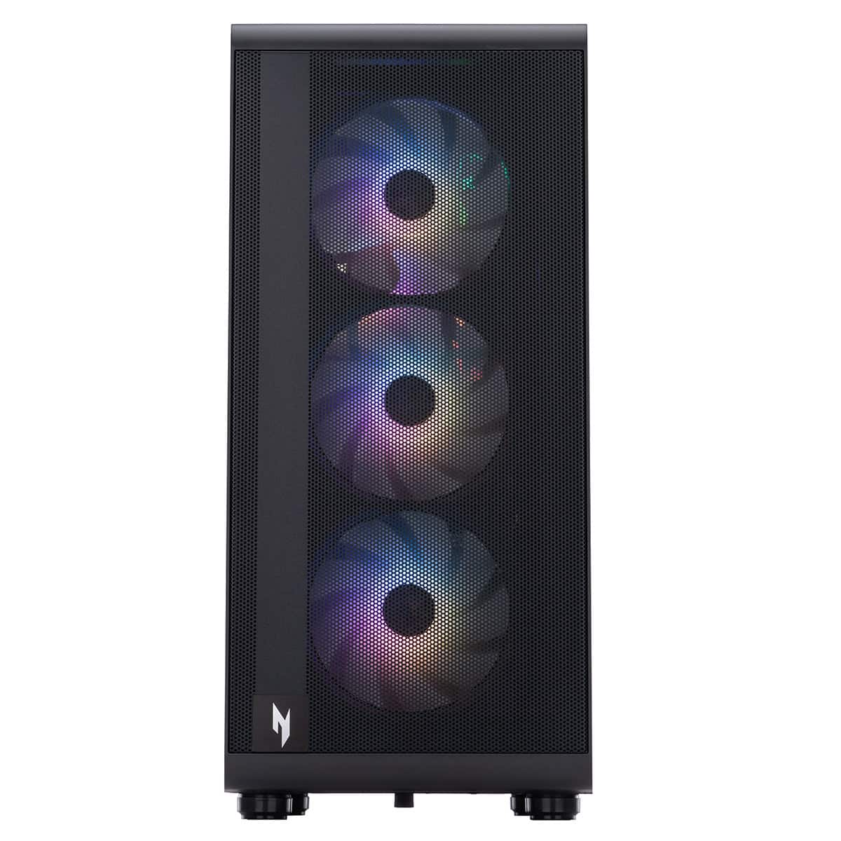 Alt View 5. Acer - Nitro 60 N60-641-UB24 Gaming Desktop - Intel Core i9-14900F - 32GB DDR5 Memory - NVIDIA GeForce RTX 5080 - 2TB SSD - Black.