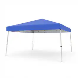 GAOMON - 10x10 FT Pop Up Canopy Tent w/ Slant Legs, 8x8 FT Cover, Portable Outdoor Shelter w/ Carry Bag - Blue