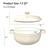 Product Size 7.5 QT
For 6-8 People
- Diameter: 11.4"
- Height: 5.1"
- Lid Diameter: 15"
- Lid Height: 3.1"
