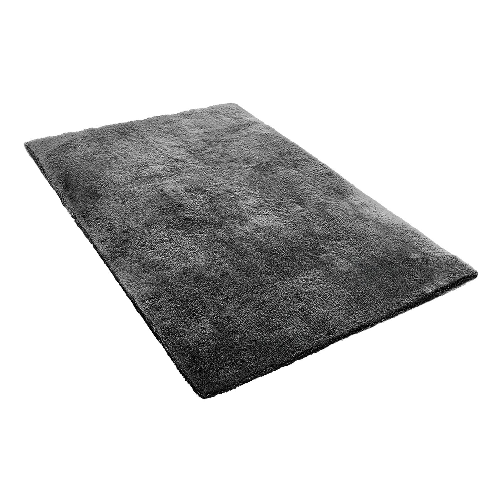Front. VEVOR - Indoor Plush Area Rugs, 5 x 8 ft Soft Plush Carpet, Furry Shag Area Rugs for Living Room, Bedroom, Sunroom - Grey.