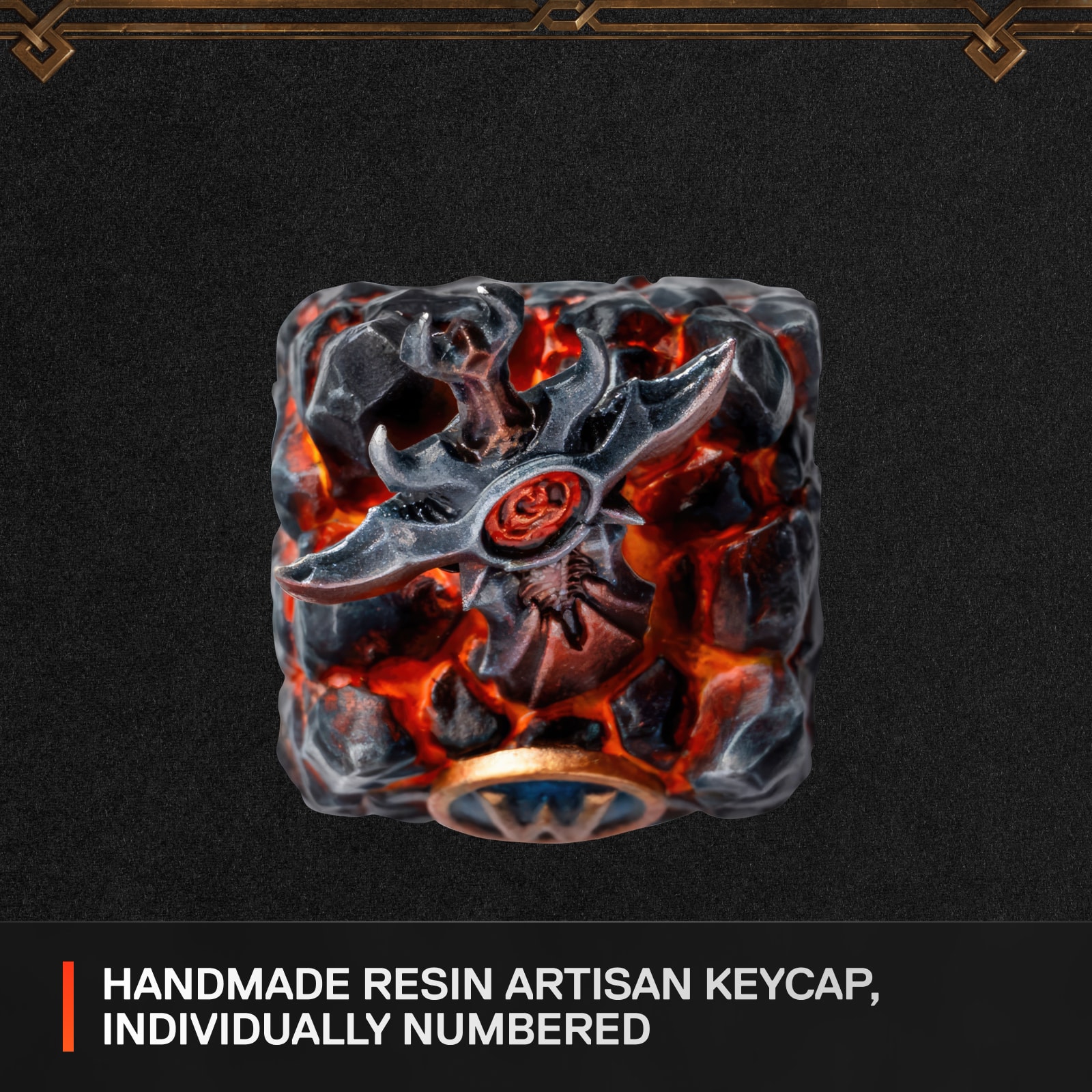 Handmade Resin Artisan Keycap, Individually Numbered