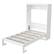 Left. Whisen - Twin Size Murphy Bed with Cabinet, Wood & MDF Foldable Guest Bed, Space-Saving Furniture - White.