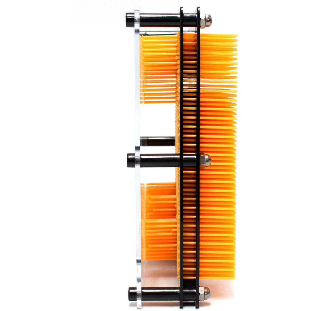 Alt View 1. JuzToys - 3D Pin Art Board Game Toy, Classic Pin Impression Desk Toys Sculpture for Children Adults, Orange - Orange.